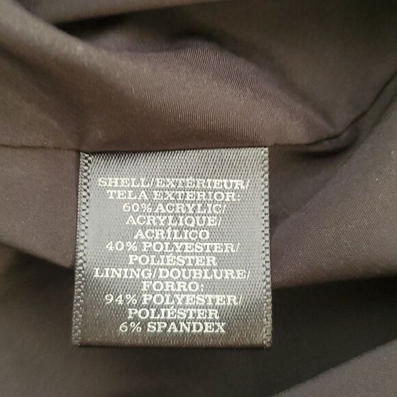 Ann Taylor Flounce Hem Skirt Dot Jacquard Black Knee Length Size 10 - Picture 6 of 8